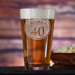 40th Birthday Beer Pint Glass